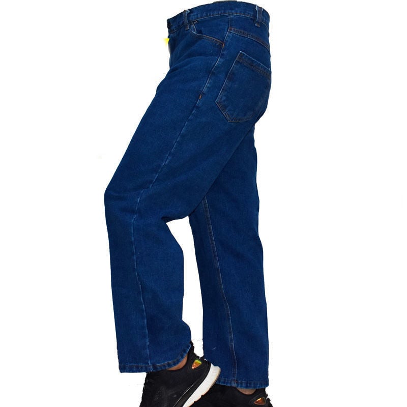 Locker geschnittene Denim-Arbeitshose für Herren – abrieb- und schmutzresistent