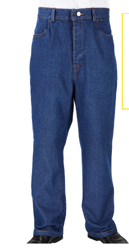 Locker geschnittene Denim-Arbeitshose für Herren – abrieb- und schmutzresistent